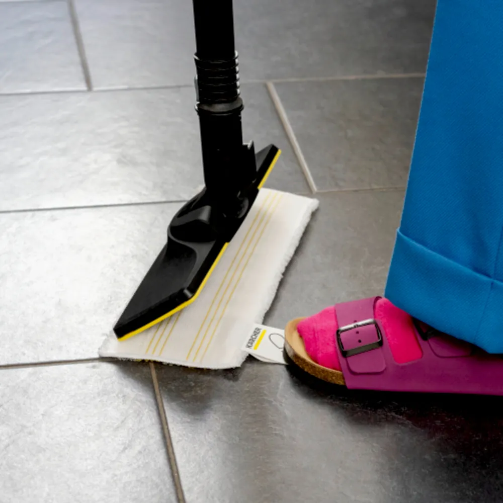 Bộ khăn lau sàn Microfibre máy làm sạch hơi nước SC, 2 cái – Hệ thống lắp - tháo tiện lợi