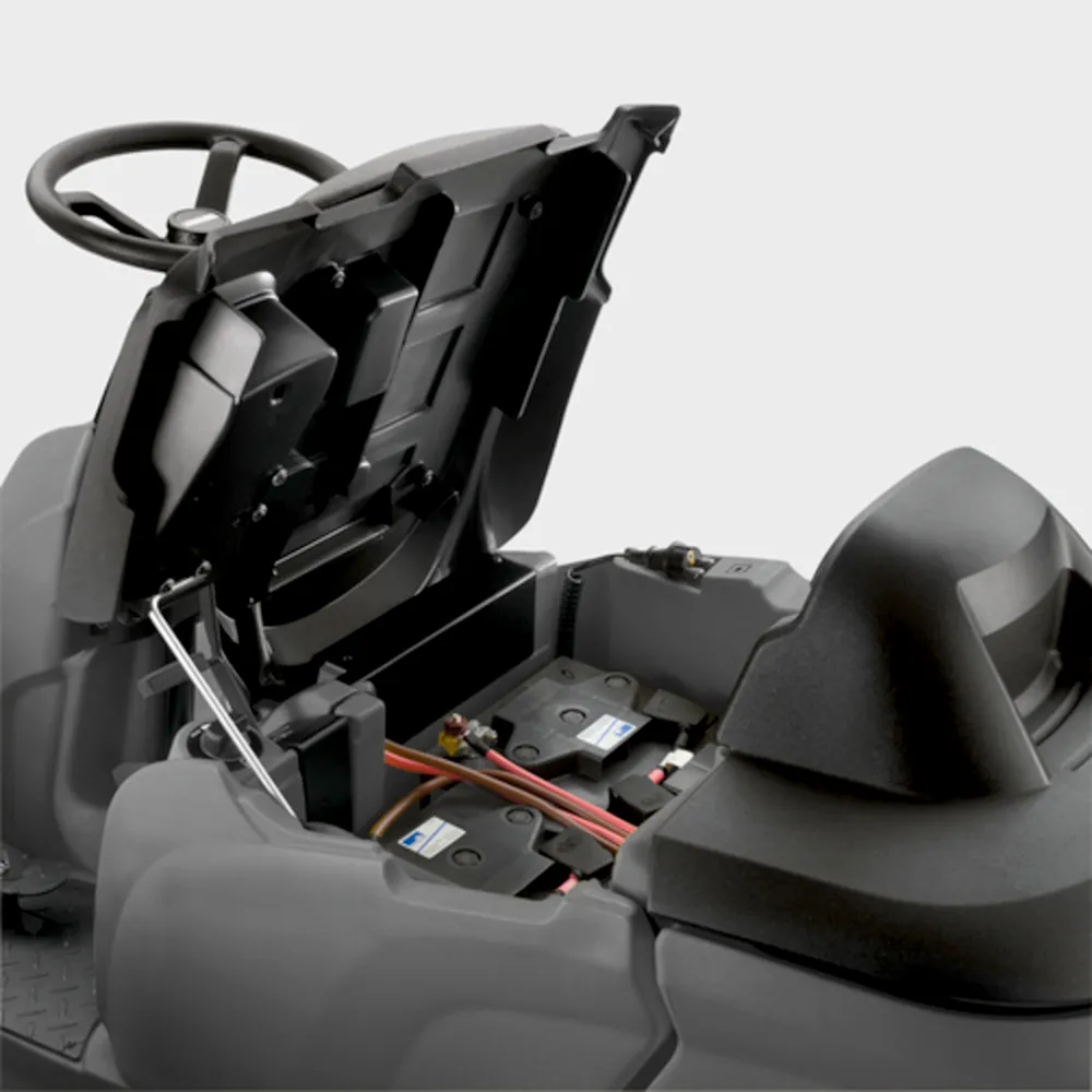 Máy chà sàn ngồi lái Karcher B 90 R Adv Bp Pack anthr. – Thời gian vận hành kéo dài