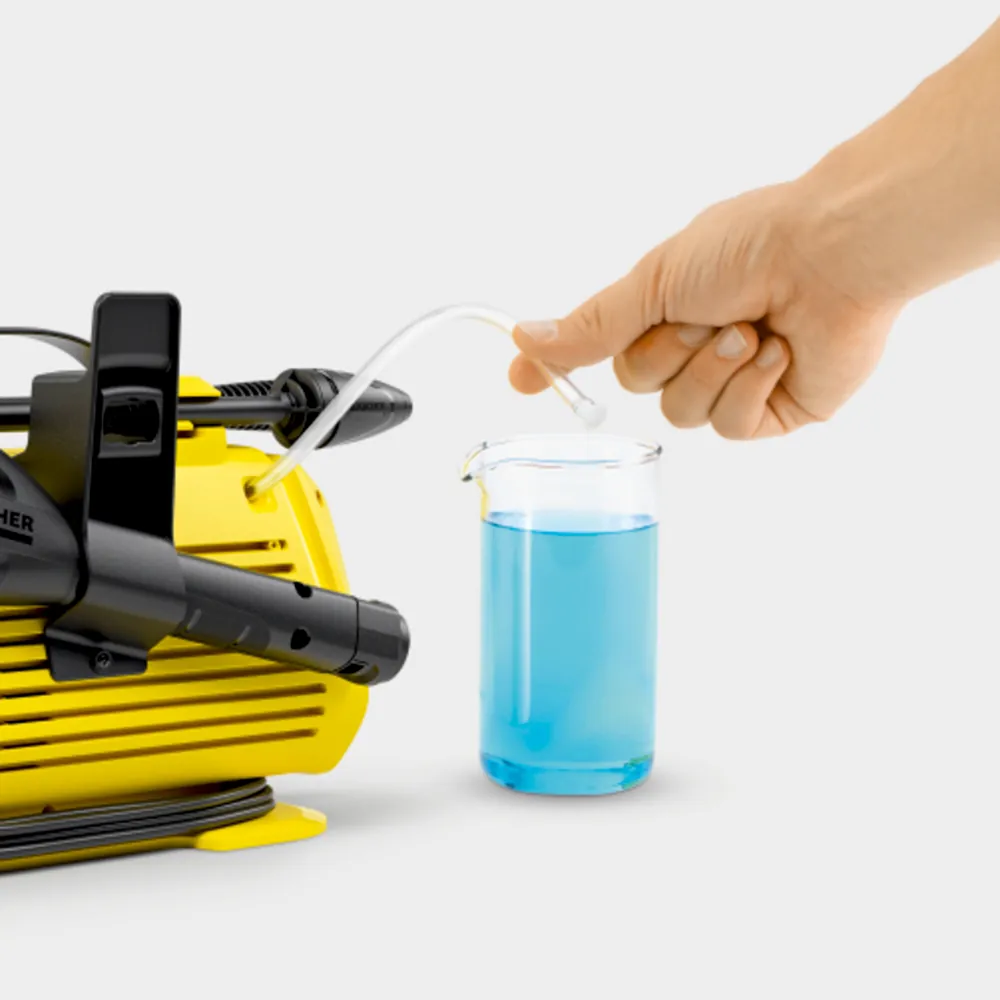 Máy phun rửa áp lực cao Karcher K 2 Premium horizontal – Tích hợp ống hút chất tẩy rửa