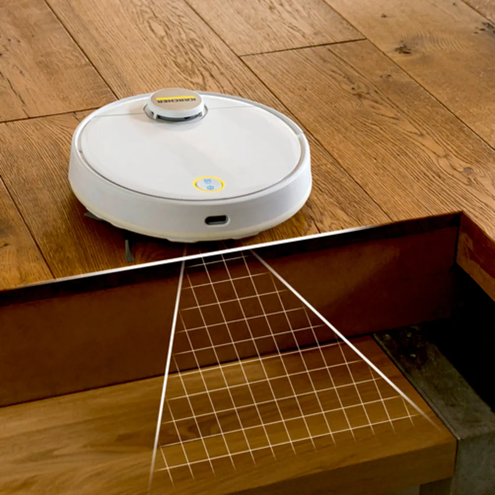 Robot hút bụi Karcher ROBTO HÚT BỤI VÀ LAU SÀN RCV 3 – Cảm biến rơi