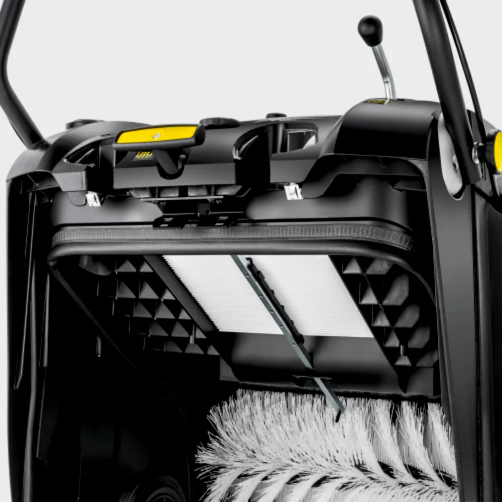 Xe quét và máy quét hút đẩy tay Karcher KM 75/40 W Bp – Hệ thống màng lọc hiệu quả với cơ chế vệ sinh màng lọc cơ khí